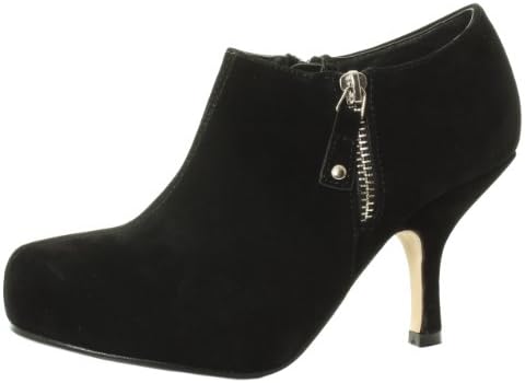 Womens Black Nude RED Platform Booties MID Kitten Heel HIGH Court Shoes ZIPS Ankle UK Boots (UK