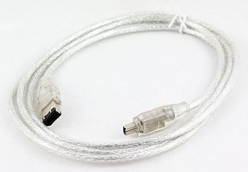 AAA PRODUCTSFirewire Cable for Canon MV Series MiniDV Camcorder - 4 to 6 Pin DV/Firewire/i.LINK Lead (For PC & Mac)