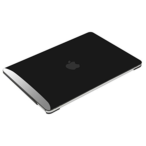 MOSISO Ultra Slim Plastik Hartschale Schutzhülle Hülle Snap Case für Neu MacBook Pro 12 Zoll mit Retina Display A1534, Jet Schwarz - 6