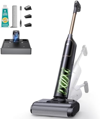 Vexilar X7 Aspirapolvere Lavapavimenti Senza Fili 20000 Pa, 180° Reclinabile, Autopulizia, Autonomia 40 Min, Doppio Serbatoio, Pulizia Bordi, Lavapavimenti Aspirapolvere Senza Filo,Subito Asciutti