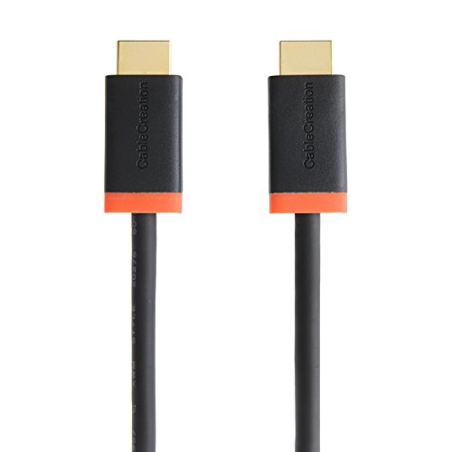 CableCreation Hochgeschwindigkeits -HDMI-Kabel-6.5 Feet / 2M, Unterstützung 3D, 4K, 2K, Ethernet und Audio Return, für PS3, PS4, X-Box usw., neueste Version Schwarz Farbe - 3