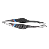 Liste: 2 * heller Aufkleber su-luoyu Autoscheinwerfer Aufkleber für BMW E90, Carbon Dekoration Schutzaufkleber Scheinwerfer Augenbrauen Abdeckung Dekoration Styling Aufkleber