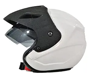 Tiger-ONE Open FACE Helmet [ Size : M ] Motorbike Helmet, Neno Cap, High Impact Shell, ISI : Approved..