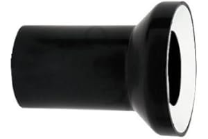 TYCNER 190mm Long Black Straight Soil Pipe Wc Toilet Waste Water Pan Connector