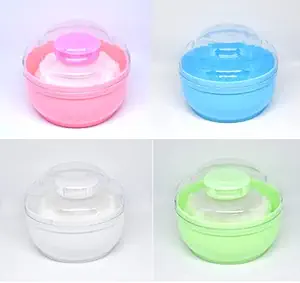 LITTLE WARRIORS Portable Baby Skin Care Baby Powder Puff with Box Holder Container for New Born and Kids for Baby Face and Body-Choose your color (White)