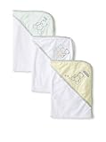 Teddy Bear Hooded Bath Towel Set, 3 Pack, Boy or Girl 76 x 71 cm, Frenchie Mini Couture