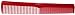 Pro Tip Hairdressing Cutting Comb Medium PTC02 175mm - RED