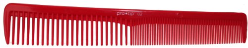 Pro Tip Hairdressing Cutting Comb Medium PTC02 175mm - RED