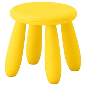 Ikea Mammut Childrens Stool, in/Outdoor, Yellow with TSS Cotton Balls (5 Pieces)