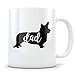 Produktbild Corgi Dad Mug Cute Gift for Men or Boy Dog Lovers Best Pet Coffee Cup for Pembroke Welsh Doggy Owners