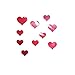 Produktbild TianranRT 10PCS Wandbild Aufkleber 3D Spiegel Wand Aufkleber Liebe Herz Abnehmbar Aufkleber RD (Rot)