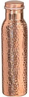 Hammered Copper Stylish Bottle Joint Free with Ayurvedic benefited 100% pure & Leak Proof Bottle