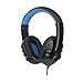 Price comparison product image Cebbay Liquidation 2M Gaming Headset Stereo Headset with USB 3.5 mm LED Headphones with Microphone for PC 40 * 40MM blue