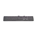 Produktbild LMP USB Tastatur (UK) – 110 Tasten Wired USB Tastatur mit 2X USB und Aluminiumoberseite KB-1243 – Space Grey
