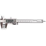 LOUISWARE 150mm / 6-Zoll Hochpräzise Wassergeschützter Messschieber mit Display Edelstahl Wasserdichte Schieblehre für Abständen und Durchmesser, Edelstahl Elektronische Digital Noniusschieber Mikrometer