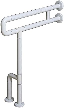 Qiangzi Shower rails Handrail Non-barrier Bathtub Old People Disabled Toilet Non-slip Safe Handrail 4 Feets Floor Type White Handrail for elderly
