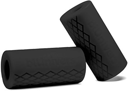 BLUNIVERS Thick Bar Grips for Weightlifting - Fat Bar Training Accessory for Dumbbell & Barbell - Rapid Muscle Growth to Forearm, Biceps, Chest & Triceps - Proved &Tested in Bodybuilding