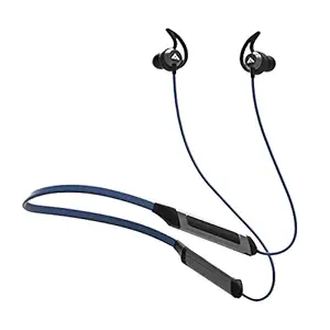 Boult Audio ProBass Qcharge in-Ear Earphones with Fast Charging, 24H Battery Life, in-Built Mic, IPX5 Water Resistant Neckband (Blue)