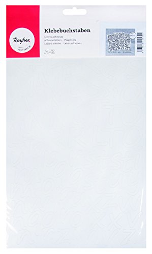 RAYHER 38921000 Klebebuchstaben Schreibschrift, 3 cm, DIN A4, selbstklebend, SB-Beutel
