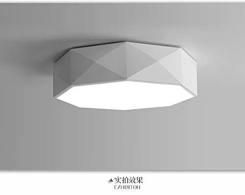 Preisvergleich Produktbild LKMNJ Modernes, minimalistisches Warm romantischen Deckenleuchten Kunst Deckenleuchten leuchten der Geometrie (410 mm), Weiß