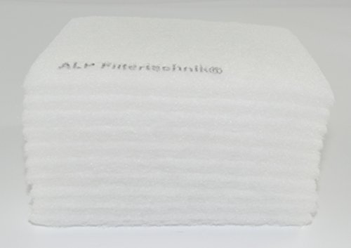10x Ersatzfilter für Badlüfter 162x200 mm Filtereinsatz für Meltem Vario