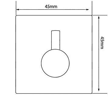 Alicemall Selbstklebend Kleiderhaken Mantel Hut Serviette Wandhaken Bad Küche Edelstahl 1HAKEN (silber) - 7