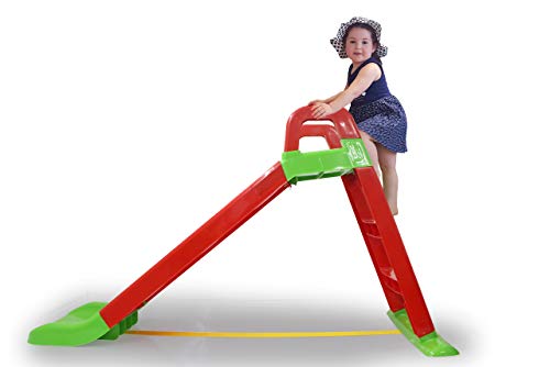 Jamara - 460501 - Toboggan Funny Slide - Antidérapant - pour des paysages Doux - Larges marches et poignées de sécurité