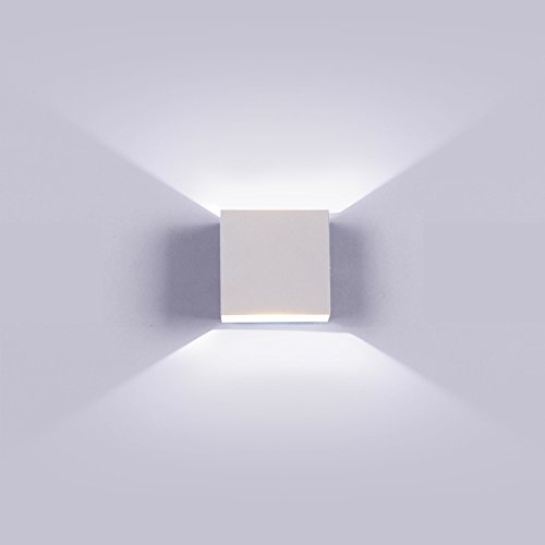 Dettagli Su K Bright Applique A Led Per Esterni Lampada Da Parete Cubo Design Moderno Ip65