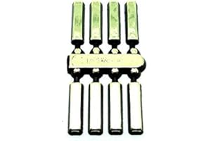 Dans Clock Shop Adhésif Noir & Doré Plastique Horloge Chiffres/Numéros Romain/Pois Tirets - Gold Dashes 12mm High