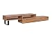 Produktbild Woodkings® TV Bank Auckland variabel, Lowboard aus Akazien Holz Natur Rustic,TV Regal Möbel aus Massivholz und flexibel stellbar, Wohnwand variabel stellbar modern (Metall, 2 Fächer)