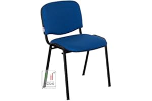 Stil Sedie - Sedia Attesa Ufficio Sala Conferenze poltrona Venere tessuto colore BLU