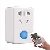 Tamaño compacto y fácil instalación: ocupa solo un zócalo, es más conveniente y práctico. Descargue la aplicación gratuita y configure una cuenta, y conecte el teléfono móvil al enchufe inteligente a través de WiFi. No se necesita un concentrador ni una suscripción.