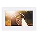 Produktbild Digitaler Fotorahmen,7 Zoll 1024 * 600 HD Leicht Digitaler Bilderrahmen Wecker Player Album Fernbedienung Unterstützung Musikplayer Videoplayer Wecker Kalender usw. (Weiß)
