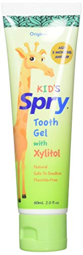 Spry - Gel de dientes Xylitol para niños, original, 2 fl oz