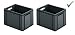 Produktbild RINGOPLAST PRAKTISCHES Set! 2 x KUNSTSTOFFBOX INDUSTRIEBOX STAPELBOX LAGERBOX Transportbox Aufbewahrungsbox 40 x 30 x 26 cm Box grau UNIVERSAL HOCHBELASTBAR