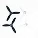 Produktbild Anbee® 4 Stück Kunststoff Propeller Luftschraube für Parrot Bebop 2 Drohne, Schwarz+Weiß