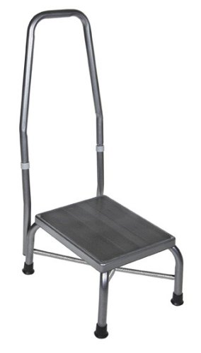 Step with handrail useful for kitchen / bathroom