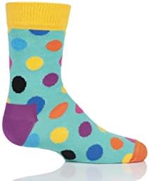 Happy Socks Boys and Girls KBDO01 All Over Dots Cotton Socks Pack of 1
