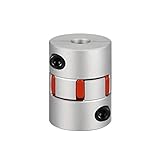 Tamaño de rosca: M6 sourcing map Conjunto acoplador flexible para servo motor escalonado Acoplamiento de eje de 10mm a 12mm de diámetro L55xD40
