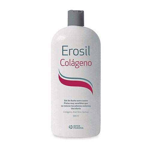 Interpharma EROSIL - Gel ducha suave con colágeno y aloe vera para piel muy sensible y seca, 500 ml