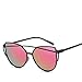 Produktbild MJDABAOFA Sonnenbrillen Fashion Cat Eye Sonnenbrille Frauen Twin-Beams Lila Sonnenbrille Weiblichen Retro Beschichtung Spiegelgläser Flat Panel Linse