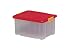 Produktbild MM Spezial 364100 Eurobox mit Deckel, Kunststoff, rot, 44 x 35 x 24 cm