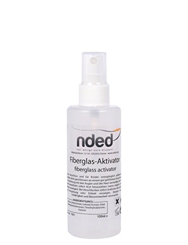 Nded Fibreglass Activator Liquid Spray For Fiberglass Resin Gel Nails Curing and Glue, 100 ml