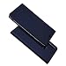 Produktbild Finemoco Handyhülle für Samsung Galaxy A9 2018 Hülle Premium PU Leder Handy Folie Case Slim Brieftasche Schutzhülle Flip Cover Silikon TPU Bumper Handytasche Magnetic Closure Wallet Standfunktion,Blau