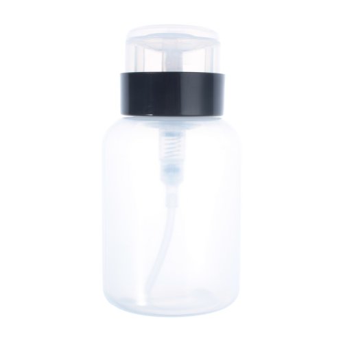 Well-Goal 1pcs Empty Pump Dispenser For Nail Art Polish Remover 200ML Cylinder Bottle