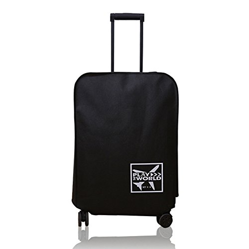 Preisvergleich Produktbild Gepäckabdeckung, Gepäck Schutzhülle Anti-Kratzer Vliesstoff Koffer-Schutz Tasche Reisetrolley Hülle Schutz Staubdicht Reisetasche, schwarz