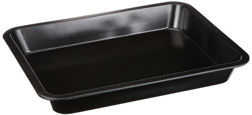 TOP STAR Back- und Auflaufform 253808, antihaftbeschichtete Backform mit hochwertiger Transporthaube aus Kunststoff, Schutzbox aus Carbonstahl, Transportbox mit 2 Tragehenkeln und Klammern zur Befestigung des Deckels an der Kuchenform, die Maße der Auflaufform betragen ca. 40 x 32 x 5 cm - 2