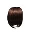 LIGHT BROWN Clip In On Bang Fringe - High Quality 100% Synthetic Hair Extensions