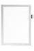 Price comparison product image Durable 499323 Duraframe Note, Self Adhesive Magnetic Information Frame, A4 - Silver