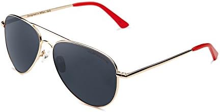 Clandestine Aviator Gold R Blue Grey - Polarised Men &amp; Women Sunglasses
